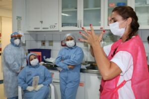 Ação na FCecon reforça importância de higienizar as mãos