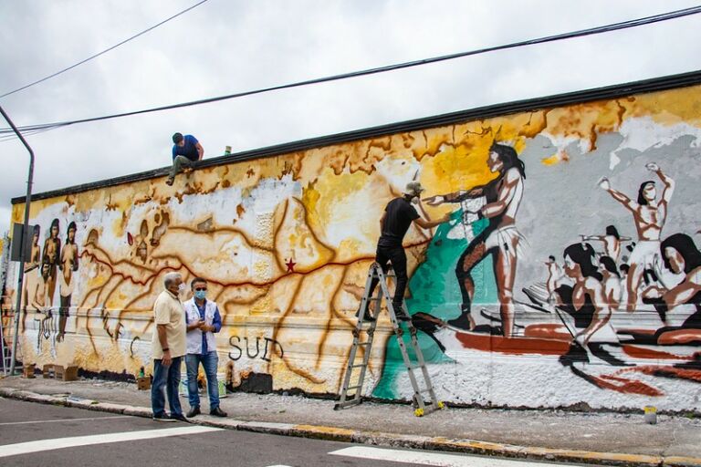 Mural sobre a presença indígena será destaque em memorial